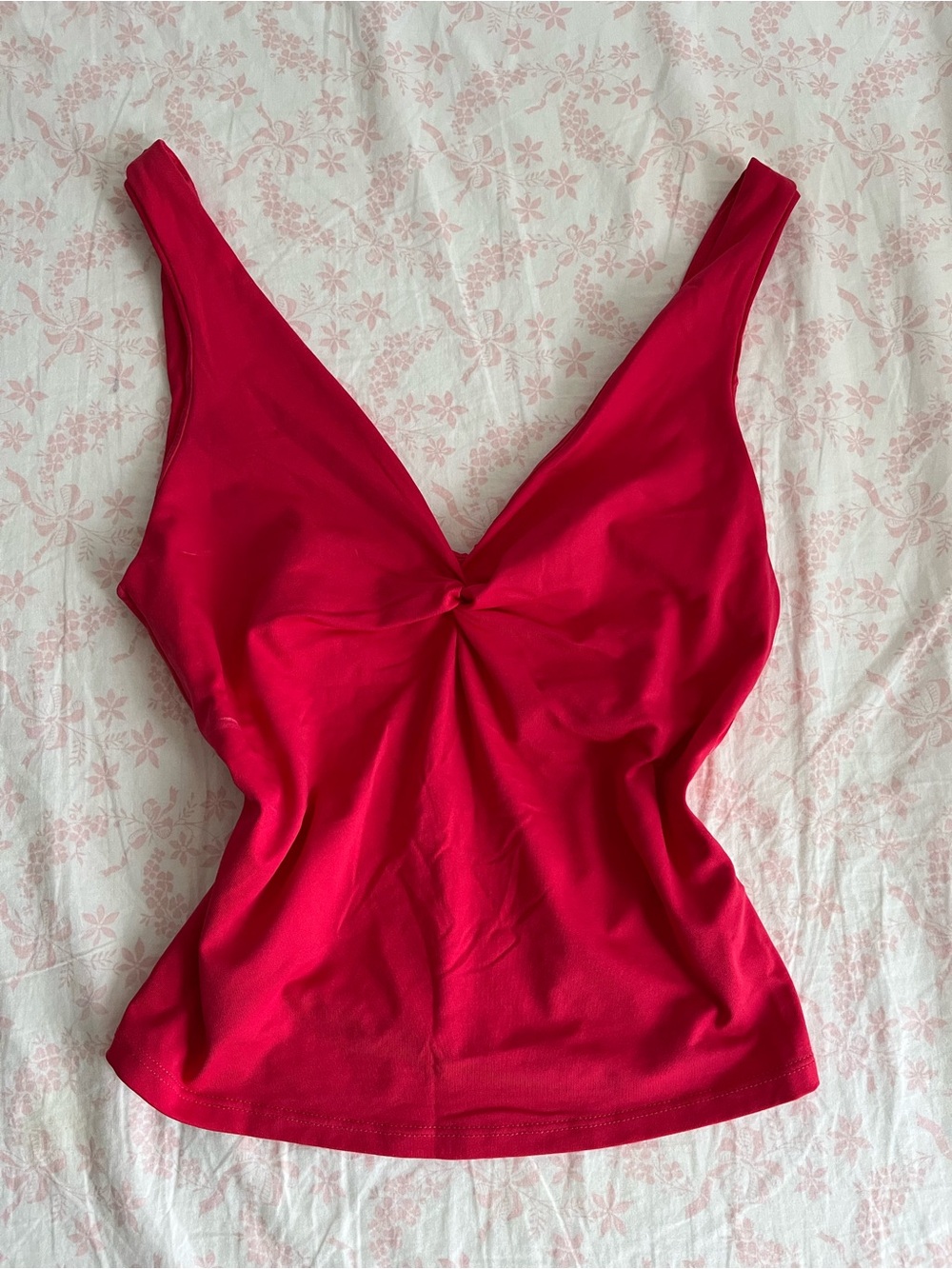 Zara Red Twist-Front Camisole